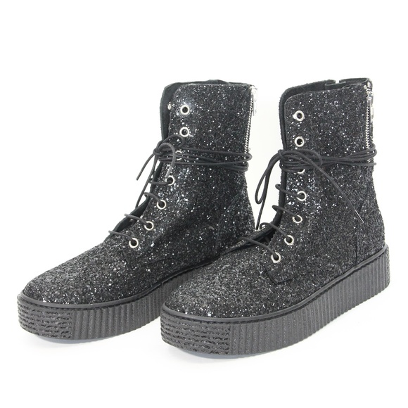 Lust for Life Combat Boots sz 37 Platform Shoe - Picture 6 of 8